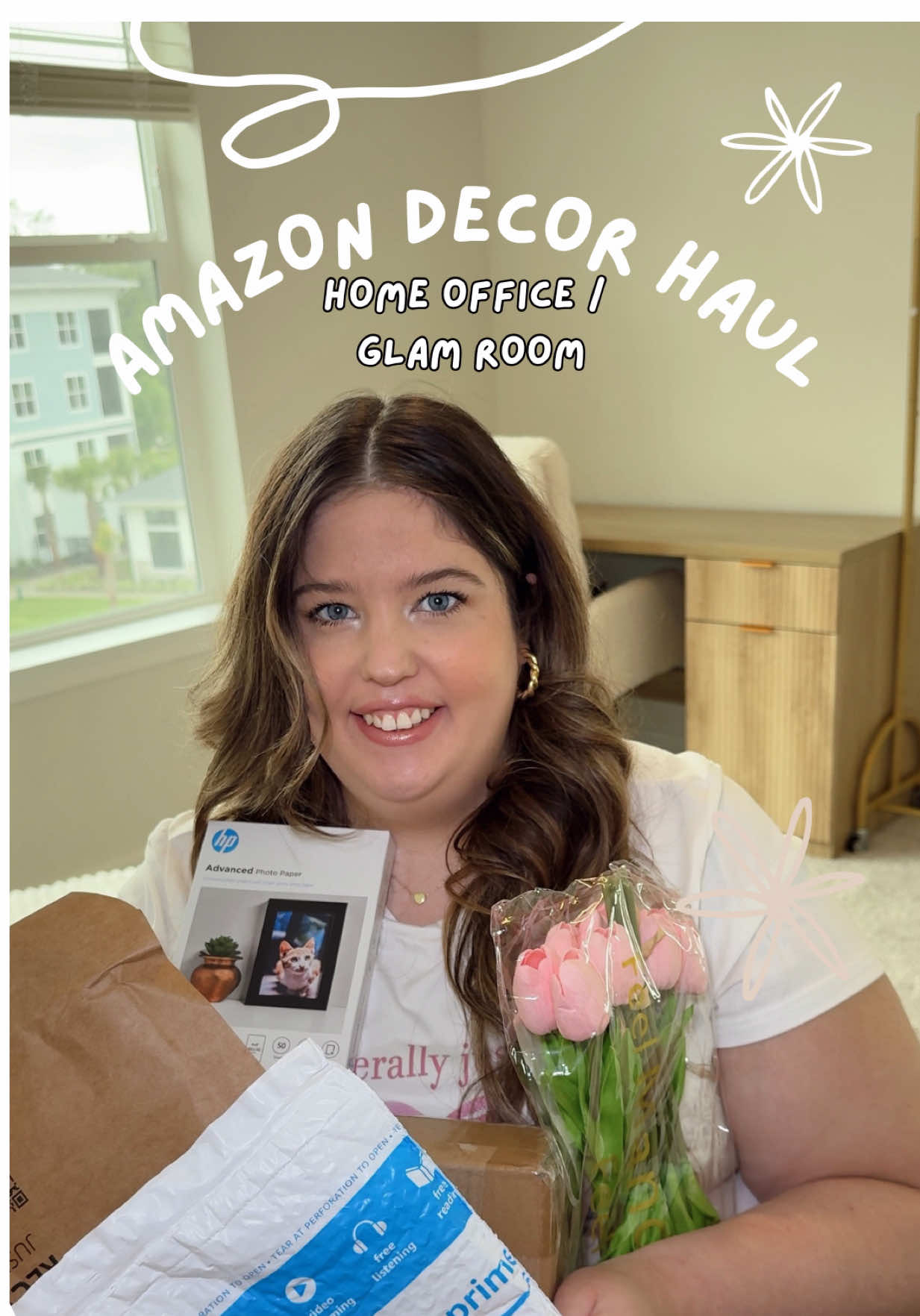 I’m so indecisive & couldn’t figure out what to make my extra room but I’m soooo excited to have furniture & now let’s decorate it together! I miss having a desk to edit / work at soo I’m really excited for this space ☺️🎀💻  Everything will be linked on my @Amazon storefront 🫶🏼 #officemakeover #homeoffice #glamroom #decor #amazondecor #amazon #girly #pinkaesthetic #contentcreator #workfromhome 