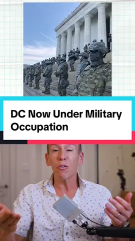 DC Now Under Military Occupation #usa #america  DC is now under military occupation. Trump says he’s coming for Chicago and New York next. Prompting most Americans to call him a dictator. He has activated 800 national guard soldiers to occupy DC, he has also taken control over the DC metropolitan police. He says that they will be targeting homeless people, and “bloodthirsty criminals”. Trump also said 