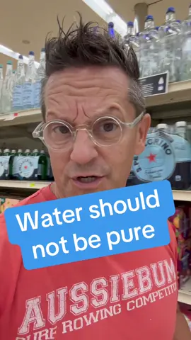 Water should not be pure and when it is you should not drink it. #water #watersommelier #watertok #pure #martinriese #fyp #foryou #fy #foryoupage 