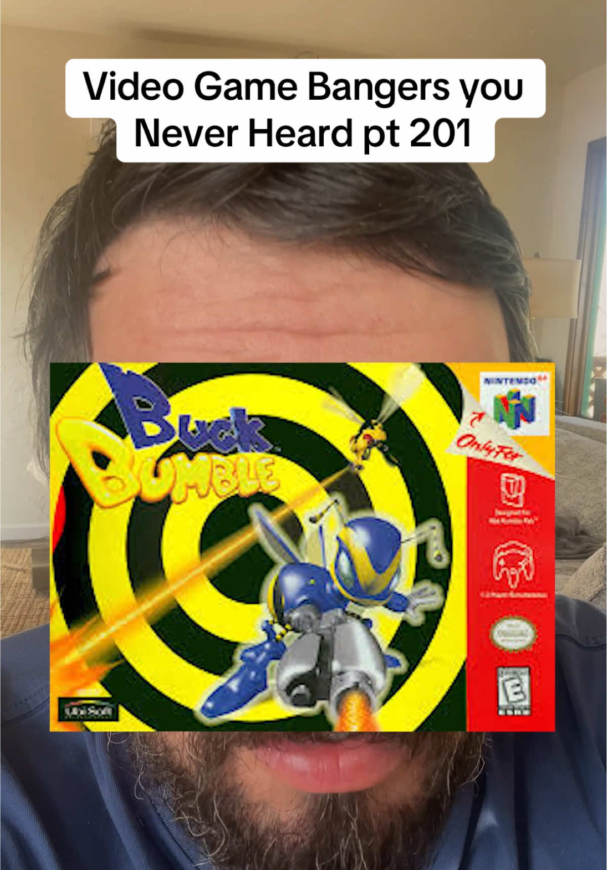 Have you heard this one? #retrogaming #nostalgicgaming #buckbumble buck bumble for N64. Video game bangers. 