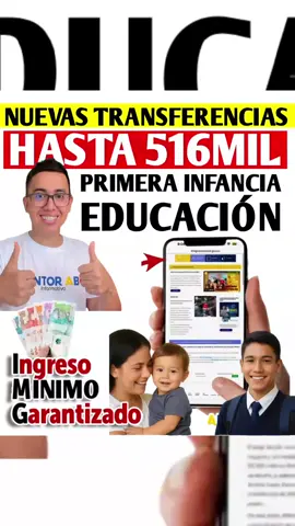 🚨 ¡Atención familias de Bogotá! Ya están en marcha las nuevas transferencias condicionadas para Primera Infancia y Educación. 💰 Montos de hasta $516.000 según el Sisbén IV y la conformación del hogar. 📚 Beneficia a: 👶 Niños de 0 a 5 años en jardines infantiles o transición. 🎒 Estudiantes de 1° a 11°, incluyendo programas especiales y discapacidad. 💳 Pagos por billeteras digitales (Daviplata, Nequi, Movii, Dale) o en Efecty. 👉 Consulta si cumples con los requisitos y cómo recibir el pago aquí: 🔗 https://misubsidio.com/ingreso-minimo-garantizado/transferencias-condicionadas/