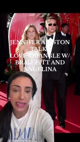 Jennifer Aniston is finally speaking out on the love triangle that will go down in the books.! #bradpitt #jenniferaniston #angelinajolie #greenscreen 