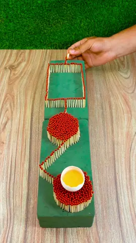 Cooking egg with matchsticks 😱🍳 #oddlysatisfying #asmr #fyp