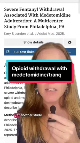 Medetomidine is complicating withdrawal treatment but doctors are finding strategies to keep people safe. See the two videos with slideshows on my page and check out the substack link in bio for more information. #opioidepidemic #opioidwithdrawal #medicine 