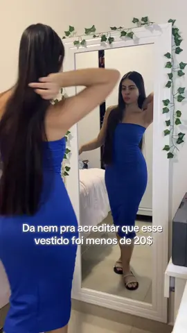 Vestido mídi #tiktok #tiktopshop #vestidomidi #videoviral #cabeloslongos 