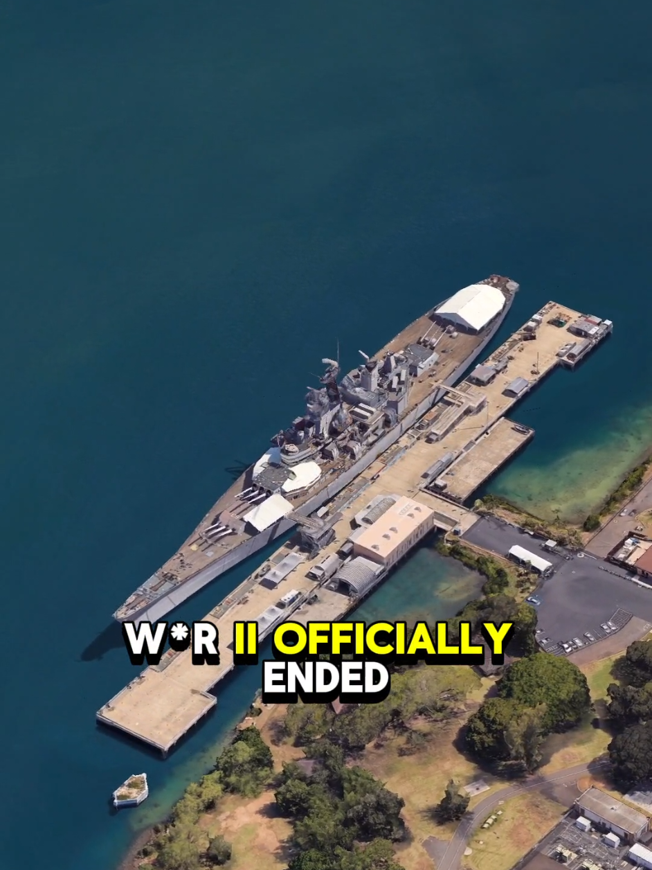 The Warship Whete World War II Officially Ended🎖#ship #battleship #warship #war #end #militarylife #navy #america #japan #historia #sea #worldwar2 