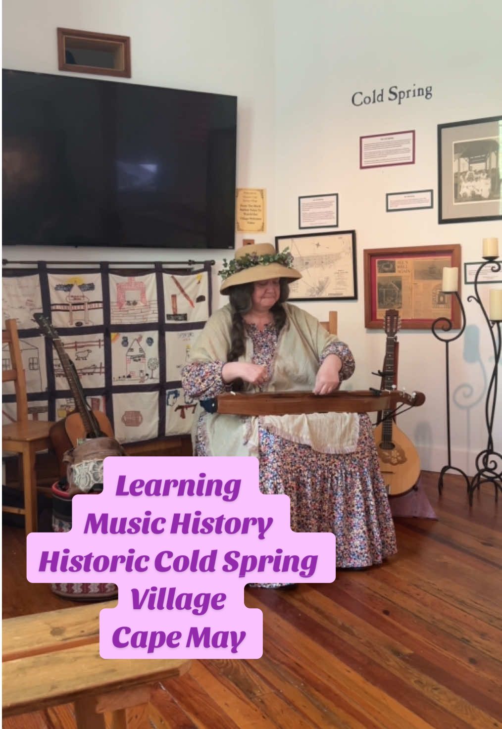Learning some music history @Historic Cold Spring Village #historiccoldspringvillage #capemay #livinghistorymuseum #musichistory #newjersey #historicmusic 