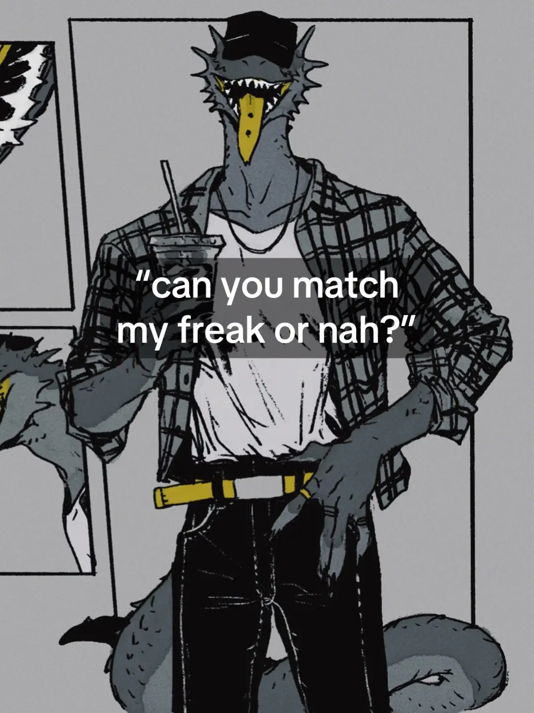 I see more people appreciating Nagabe’s art and I can’t be happier. They’re on twitter #nagabe#artists#appreciationpost #sleeperbuild #piercings #tonguepierced #flirt#comics#couplegoals#art#notmyart#matchmyfreak #anthromorphic 
