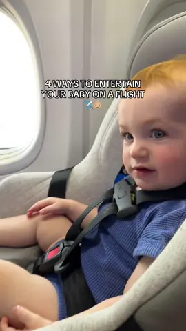 We had 4 flights in the last 7 days with our baby (and our toddler😅) — here’s how I kept my baby entertained on our flights! Also an endless amount of snacks lolll #travelwithkids #MomsofTikTok #momhack #traveltips #momtok 