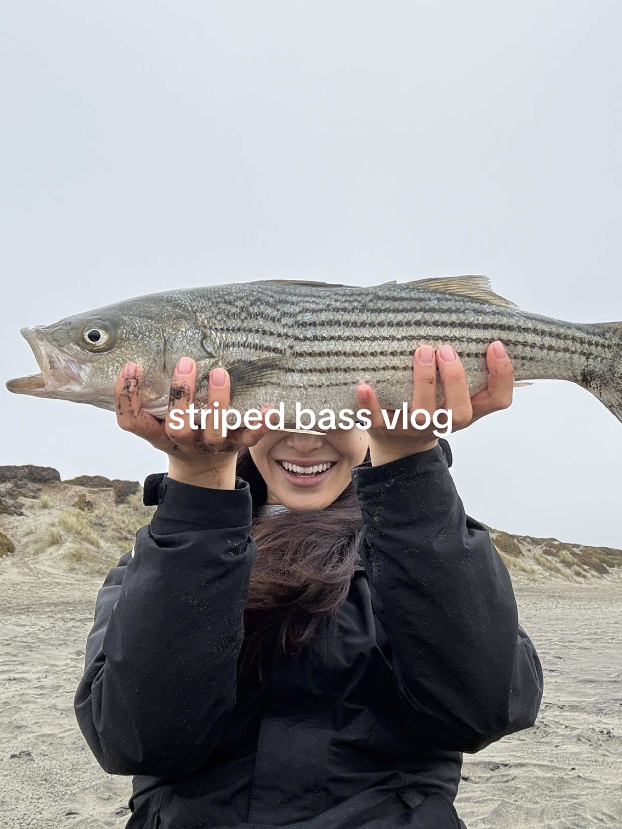 THEE best bait to use to catch mom & dad dinner🥹🫶🎣  Visit KQED.org for more stories! . . . #stripedbass #surffishing #catchandcook #fishingvlog #oceanbeach #sanfrancisco 