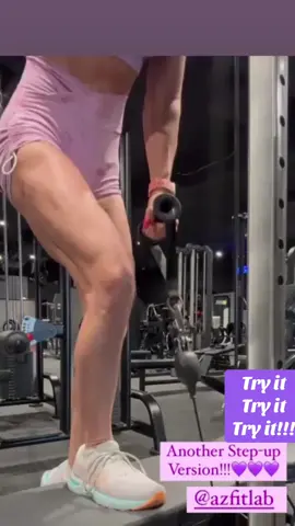 Another setup-up version !! #stepups  #fitnesstips #workouts #aginginreverse #strengthtraining 