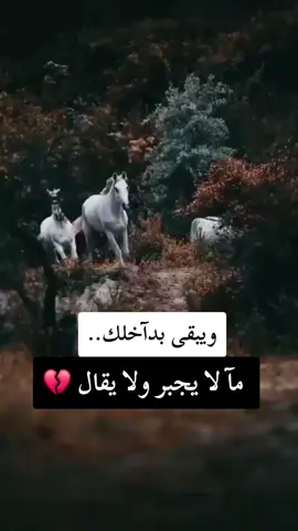 #ويبقى بدآخلك مآلا يجبر ولا يقال 💔#عبارات #fouryou #كسر_الخواطر 