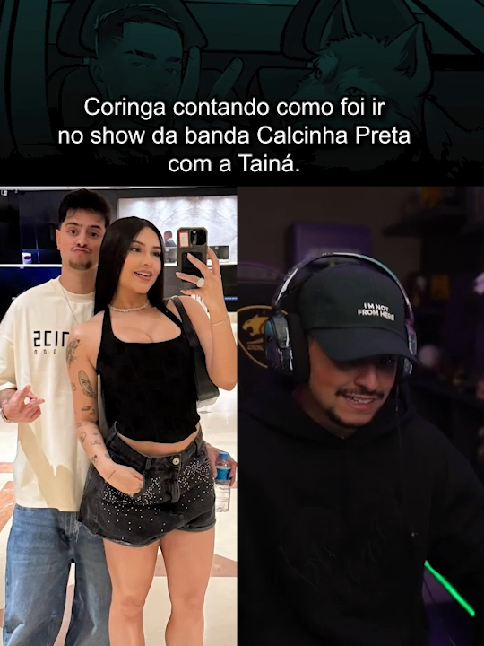Coringa falando como foi ir no show da banda calcinha preta #loud_coringa #cortesloudcoringa #loudcoringa