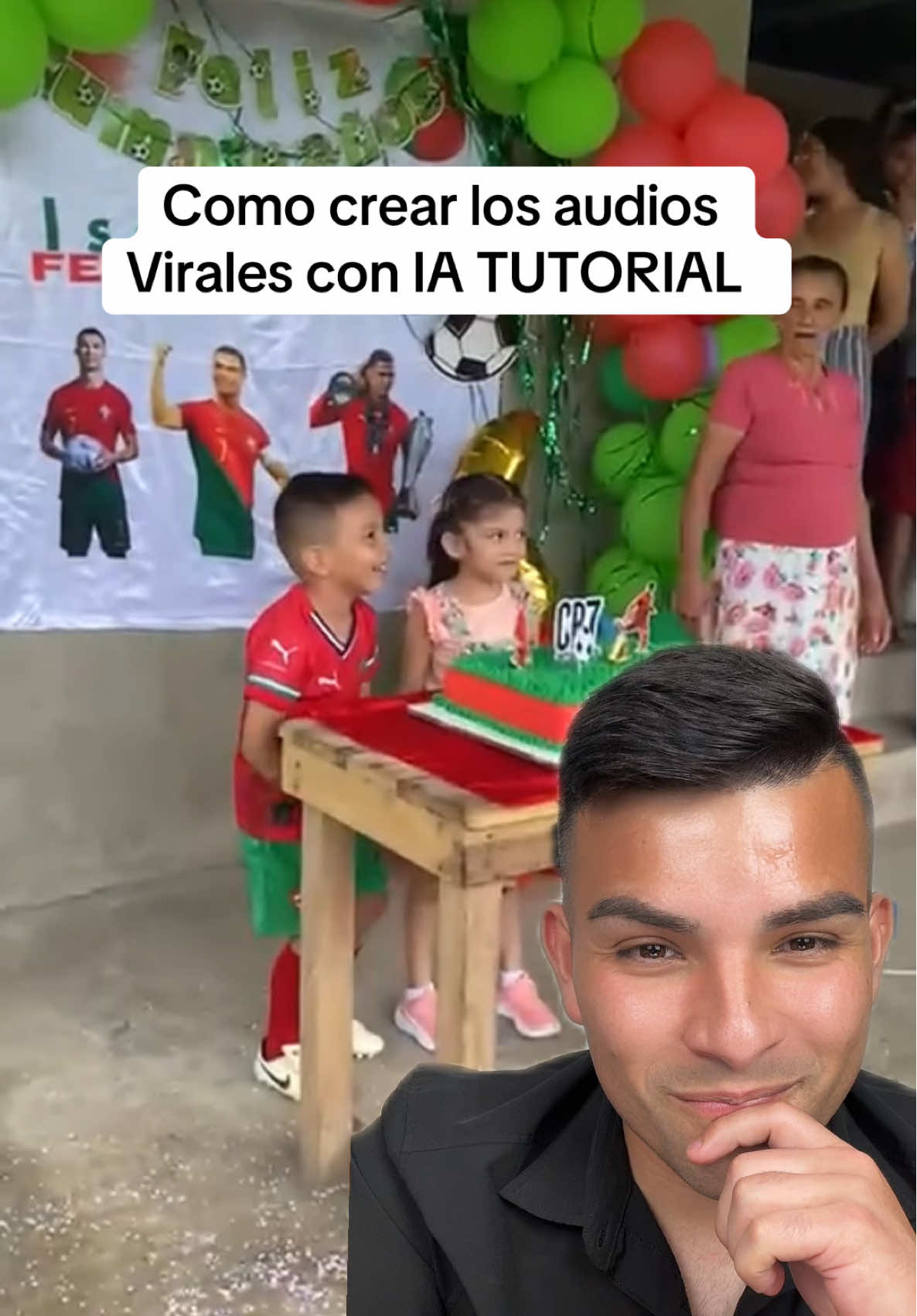 Como crear los auidos virales con inteligencia artificial de tu artista o deportista favorito tutorial! #tips #tipsandtricks #ronalddo #android #androidtips #ia #inteligenciaartificial #AprendeEnTikTok 