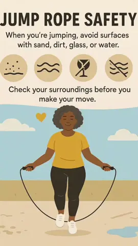 Queens, let’s talk jump rope safety—because reinventing yourself in midlife means taking care of your whole self: body, mind, and spirit. 💛 Pain point: You’re ready to move, but sometimes you jump into new routines (or workouts) without thinking about the environment—and that can lead to setbacks, injuries, or frustration. Solution: Just like in life, your foundation matters. When you’re jumping, avoid surfaces with sand, dirt, glass, or water. A clear, stable surface keeps you safe and protects those around you. The rope kicks things up—literally—so one small hazard can become a big problem fast. Lesson: Whether you’re on the mat or in the middle of a life transition, check your surroundings before you make your move. Clear your space, clear your mind, and then go all in. That’s how you J.U.M.P. (Journey of the Underdog Making Progress) without unnecessary setbacks. Need a rope? ➡️ http://bit.ly/freestyleropemif Join Jump Rope & Thrive: Reinventing Fitness After 40 on Facebook 💬—a supportive space for women over 40 discovering the joy and benefits of jump rope fitness. Whether you’re managing joint health, juggling family life, or seeking stress relief through movement, we’ve got personalized challenges, expert modifications, and real solutions for busy lifestyles. https://www.facebook.com/share/g/1Aw2s5V3wL/?mibextid=A7sQZp #NationalWellnessMonth #JUMP #JumpRope #MakeItFunNYC #MidlifeReinvention #WomenOver40 #SelfCareIsSuccess #MindBodyBalance #BusyMomLife #FitnessAfter40 #RestIsProductive #LifeByDesign #WomenSupportingWomen #QueensWhoJump #WellnessIsPower 🎵Beat by Ajani and Richie 