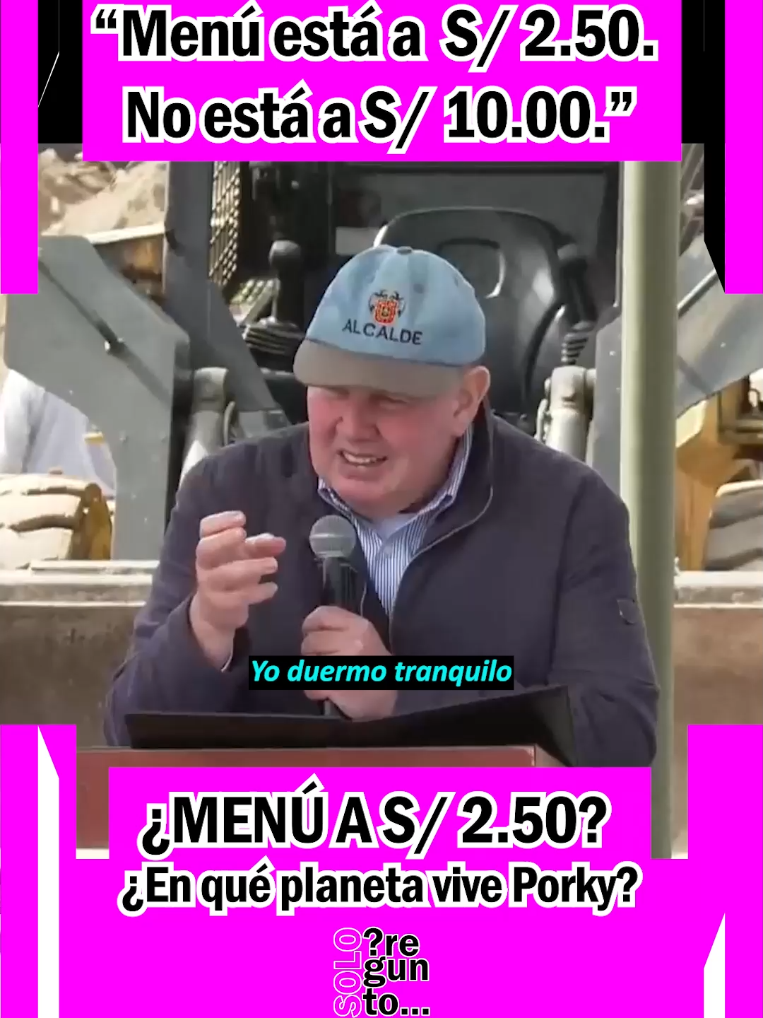López Aliaga le miente a los pobres peor que Dina. Lamentable.