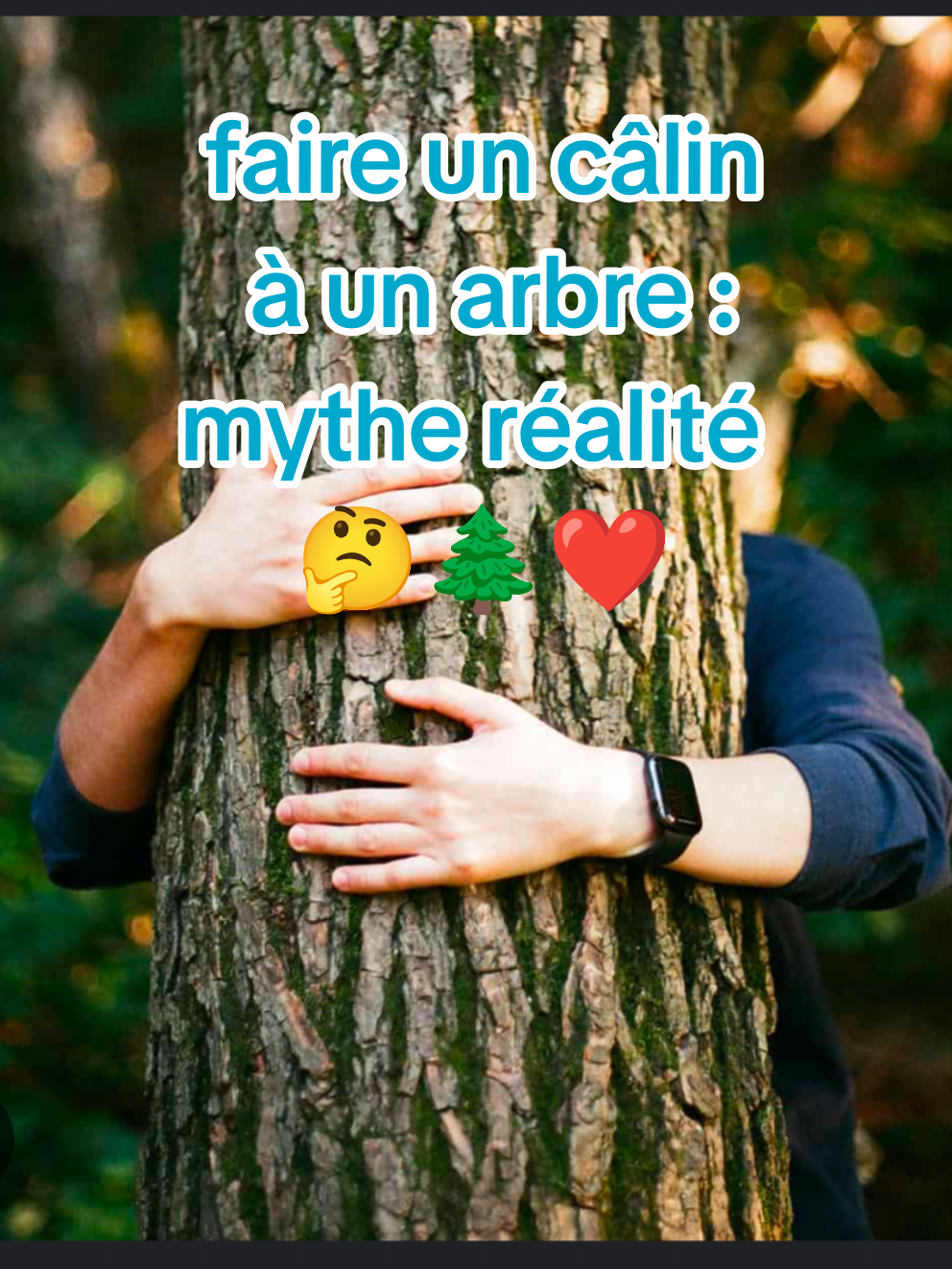 Fais tu des câlins aux arbres toi ???? #fyp #nature #grounding #guerison  #science #ascension #schumannresonance 