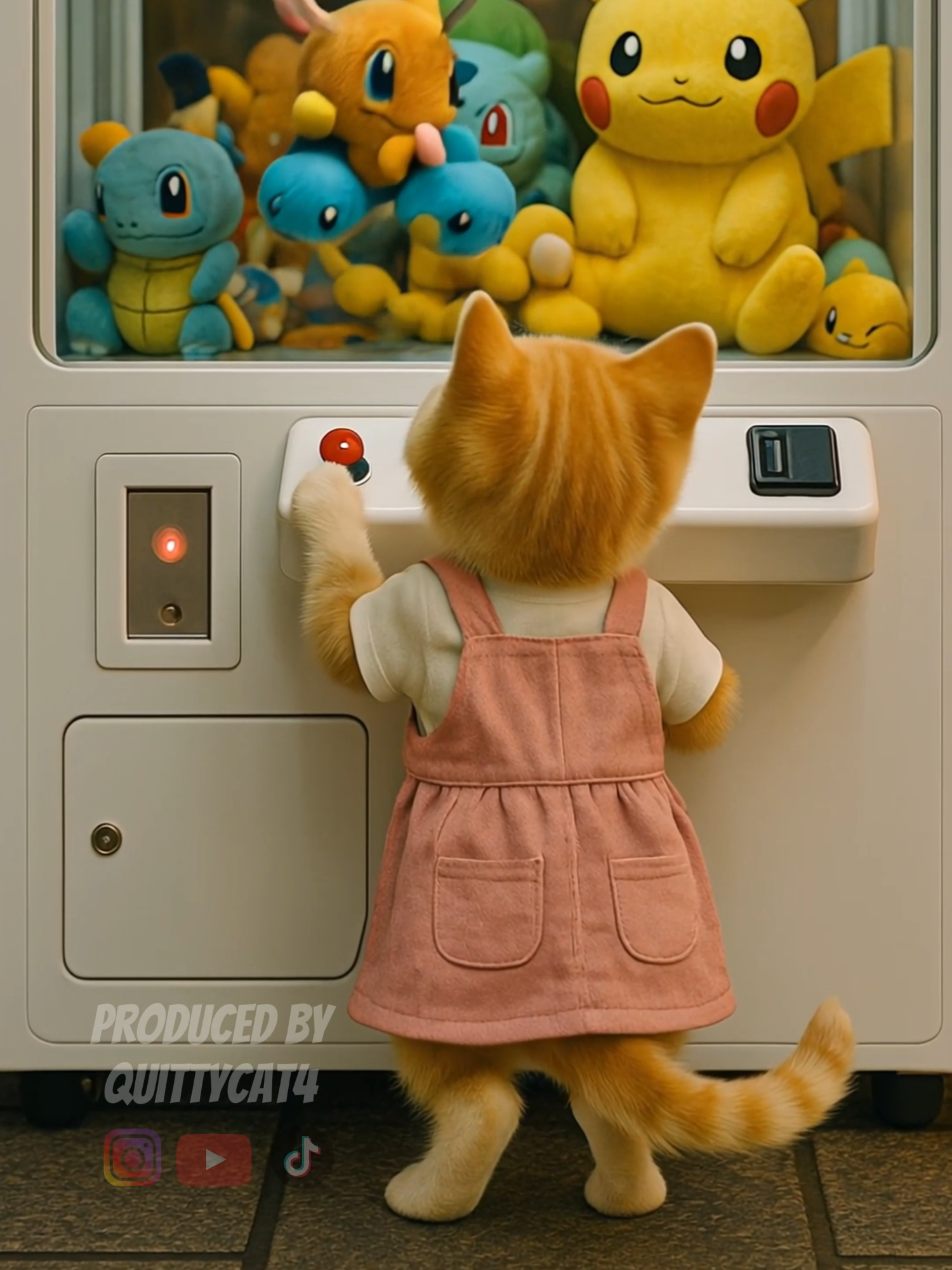 Cute kitten having fun in the claw machines 🥰 #kittens #aivideo #cat #aicat #adorable #cutebaby #funny #humor #catfunny #fyp