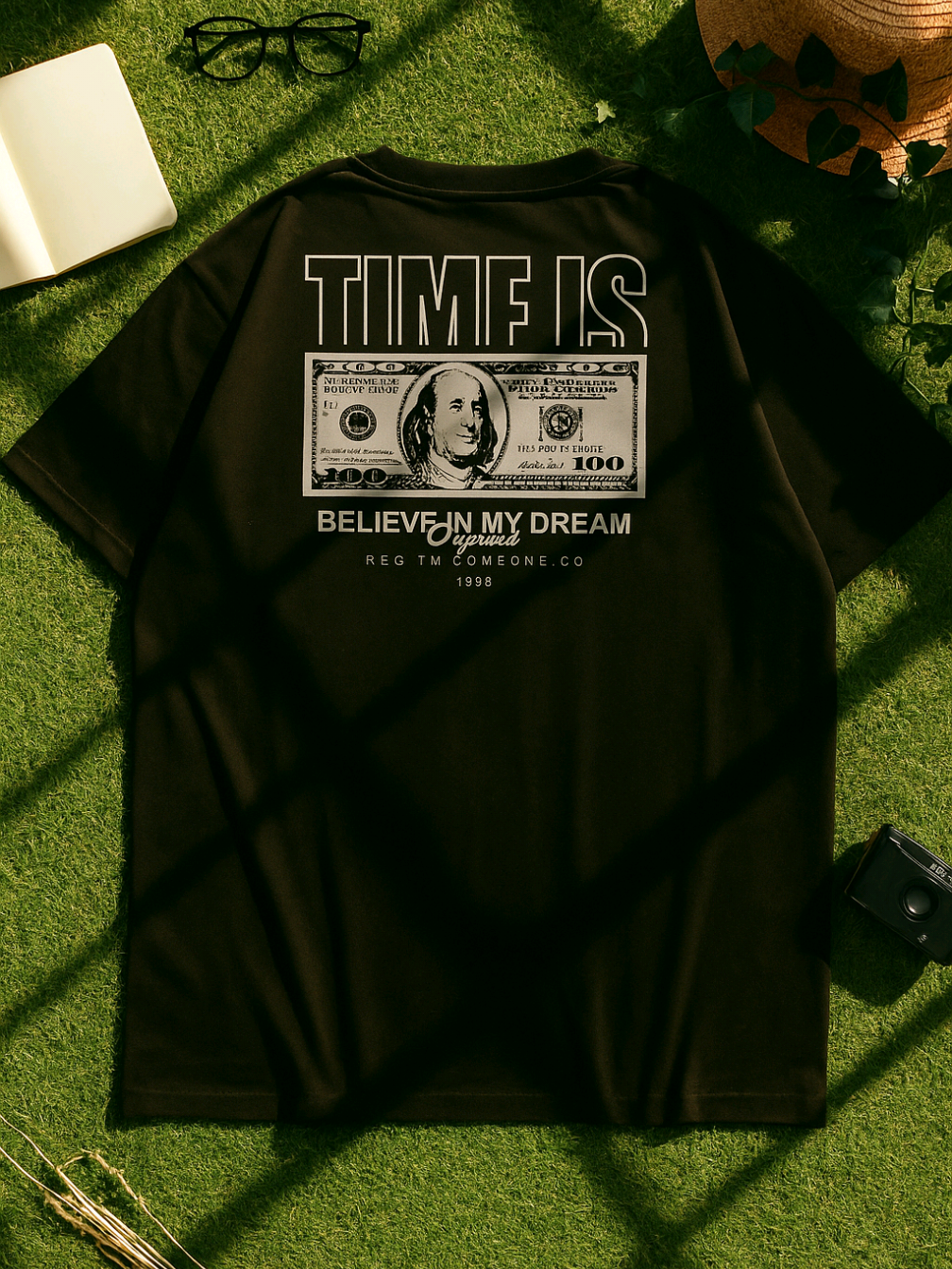 SOMEONE T-shirts Time is Money | Cek Link di Bio #foryoupageofficiall #outfitpria #outfit #tshirt #kaos 