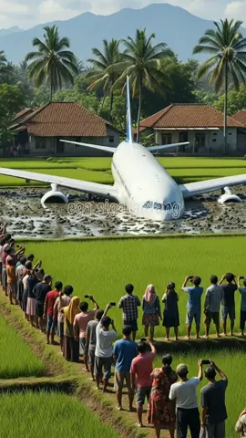 pesawat jatuh di sawah #fyp #reels #viral 