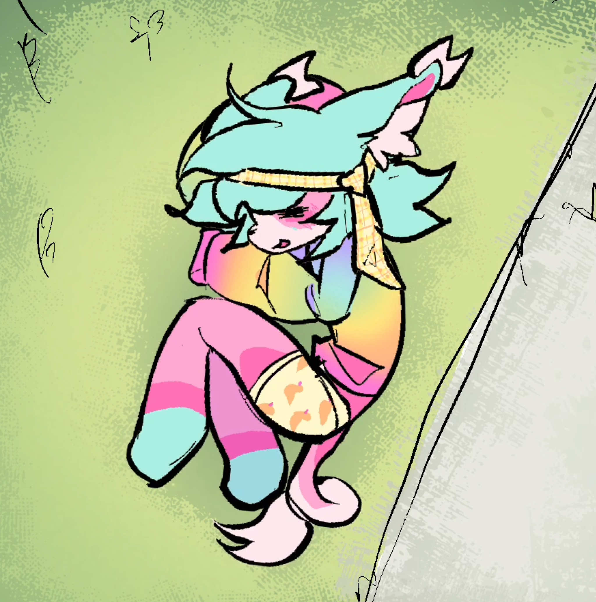 i am proud of this even though its lazy :] #ocart #oc #animationmeme #furry #furryart #furryartist #furryanimation #chibiart #toonsquid