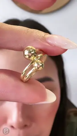 MJM 18K Gold Spiral Ball Ring-#realgoldpawnable💯 #18karatgoldjewelry #18kgold #18kgoldnasasangla #18k #realgold #yellowgold #spiralballring#foryoupage #solidgoldring 