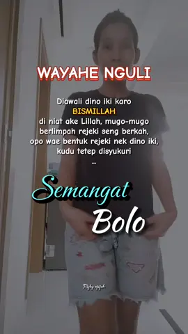 Ojo lali moco Bismilah moga berkah amin,