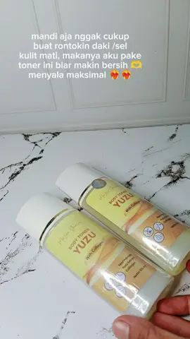 yg punya permasalahan sama kulit boleh pakai produk dari yuzu ini ☺ #fyp #tonerbadan #yuzu 