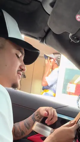 Mean employee Bro😭😭  #viral #drivethru #accent 