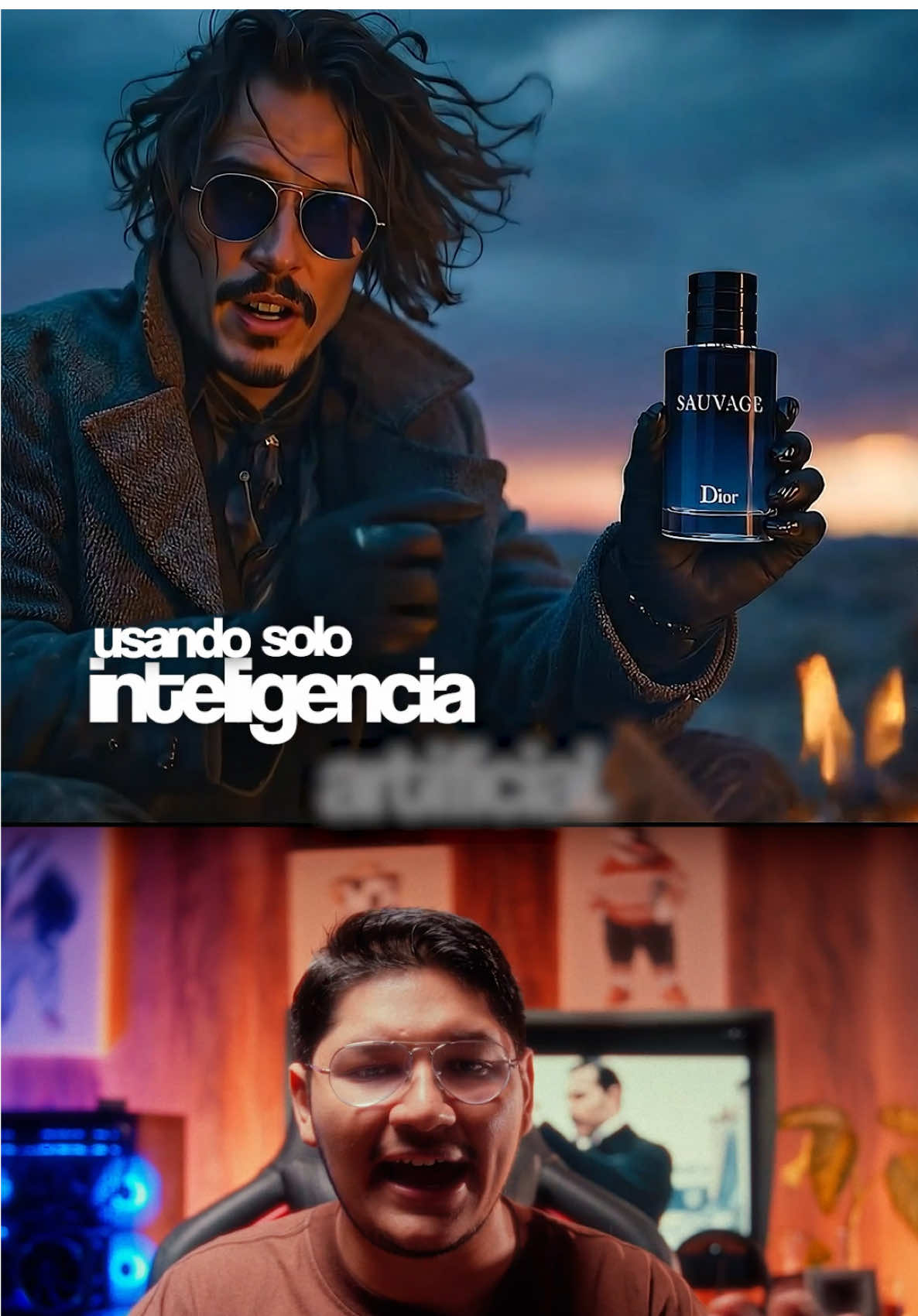 Hice un anuncio para Dior solo con IA y Johnny Depp 🤯🔥 #ia #midjourney #veo3 