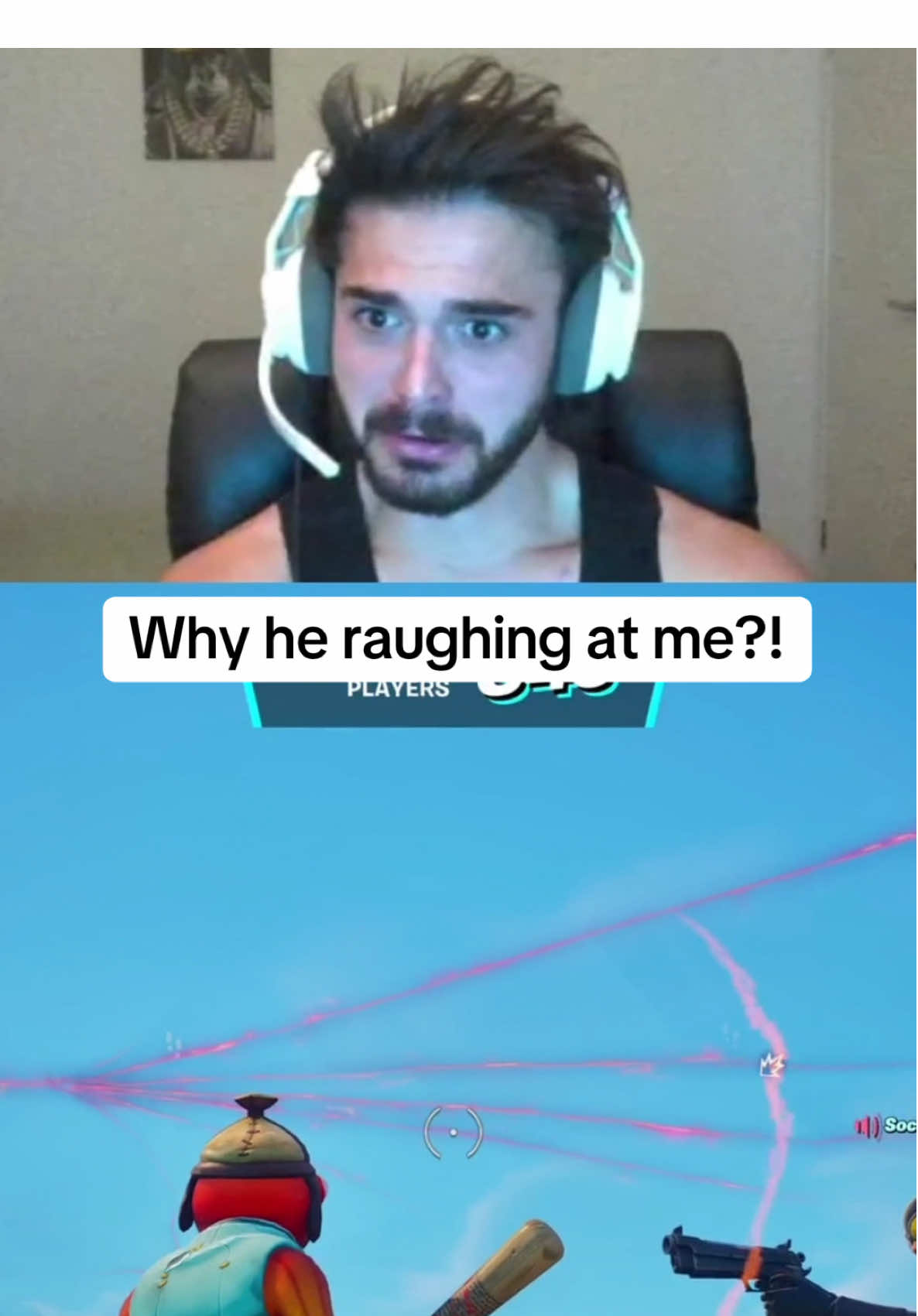 He thinks I’m not serious… follow me if u love cats like me #fortnite #tiktok #foryou #gaming