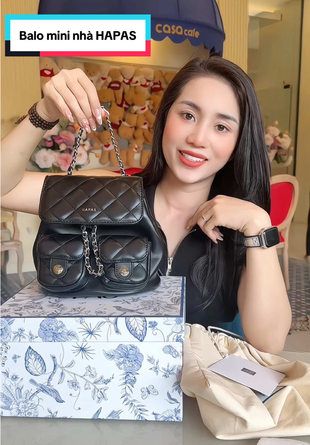 Bắt trọn ánh nhìn với chiếc balo túi hộp ô trám,2 màu sang trọng nhà HAPAS  #hamilk #hapas #viral #balo #xuhuong #thoitrang 