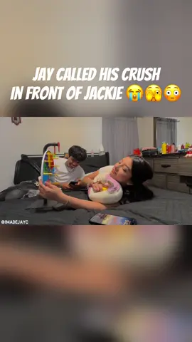 Jay calls his crush in font of Jackie😭🫣😳 -video out on 08/12/25 at 6pm ct link in bio for my YouTube channel and more  #explorepage #viral #viralvideo #foryoupage #girlfriend #boyfriend #funny 