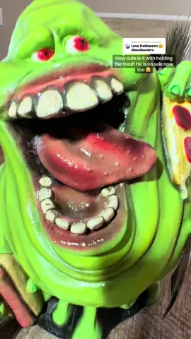 Replying to @Lil Flop OMG - I had to show you this incase you want to grab one before they sell out!! #fyp #ghostbusters #slimer #ghost #spooky #halloweentok #movie #spookyvibes #fyp #horrotok #summerween #tiktokshop #halloweendecorations 