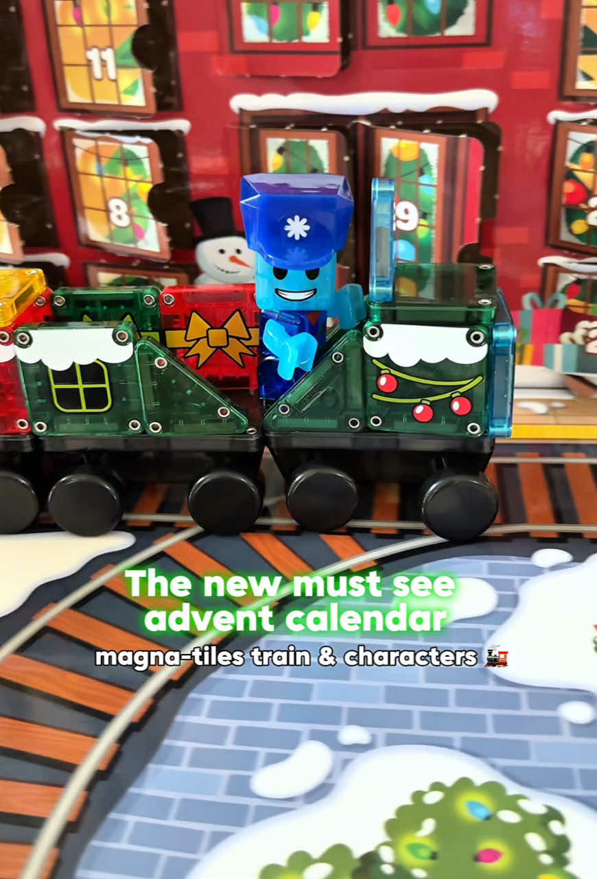 Link in bio 🎄 Back in stock!! New for 2025 is this amazing magnetic tile advent calendar 🚂 It's impressive quality and a great addition to magnatile collections. So so fun!! #magnetictiles #adventcalendar #christmas #kids #parenting