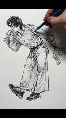 How to shape a young person who loves to sing ✍️  #drawing #pencil #sketch #art #daily #process #fyp 