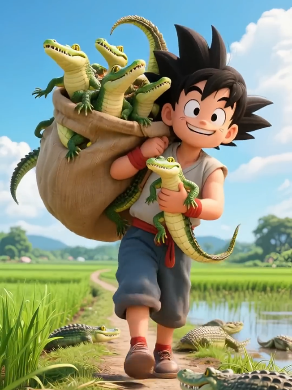 Naughty goku 🙄🙂🤣🙂🤣 #cartoon #anime #goku #kids 