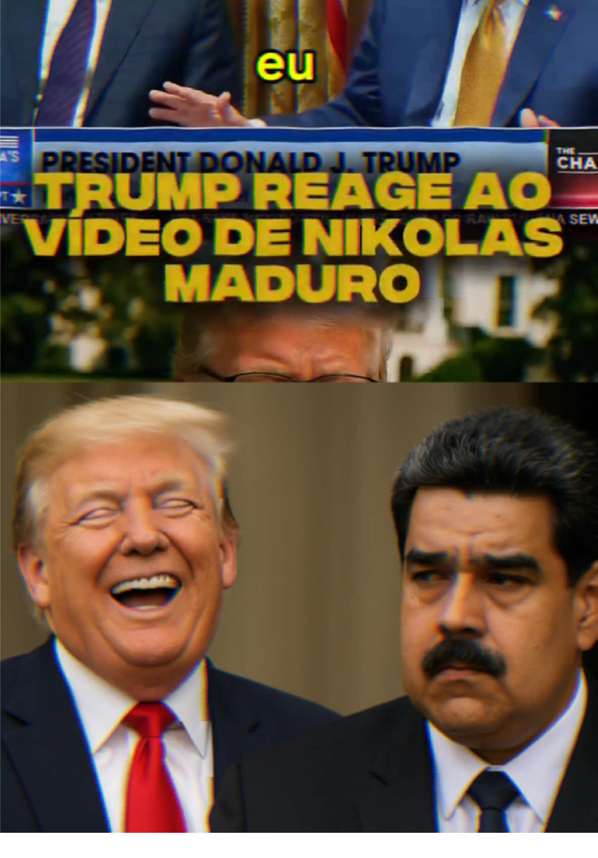 Donald Trump ri do Nikolas Maduro. #trump  #alexandredemoraes  #bolsonaro  #joebiden 