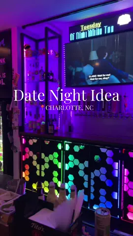 If your looking for a fun date night idea in charlotte, nc then you gotta check out Super Abari Game Bar. They have classic arcade games and  machine, definitely worth checking out if your a gamer ✨ #datenightidea #datenightcharlotte #thingstodoincharlotte #charlottenc #dateideas #couplesoftiktok  @Aristide Attilus 