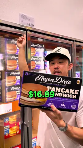 Rating the a Pancake Sandwich (Mason Dixie) from Costco #costco #pancakes #breakfast #sausage #egg 