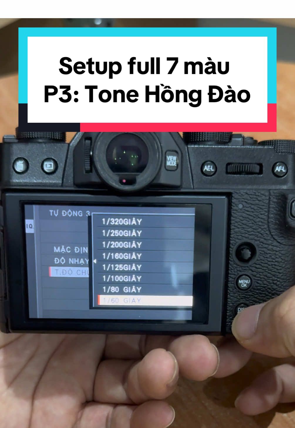 Phần 3: Setup màu trắng hồng theo phong cách makeup tone hồng đào/ hồng tím. Áp dụng thích hợp ánh sáng tự nhiên nhẹ nhàng (yếu) Áp dụng với: Fujifilm XT1 XT10 XT2 XT20 XT3 XT30 XPro2 XE2 XE2s XE3 XH1 Các dòng máy khác áp dụng tương tự (có hơi khác) #Fujifilm #viral #xuhuongtiktok #tone #setup #tp_camera_sg 