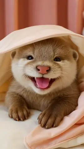 Here comes your little cutie!#otter #cute #funny #pet #happy 