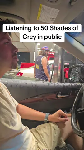 Had to finish the chapter at the gas station! #50shadesofgrey 