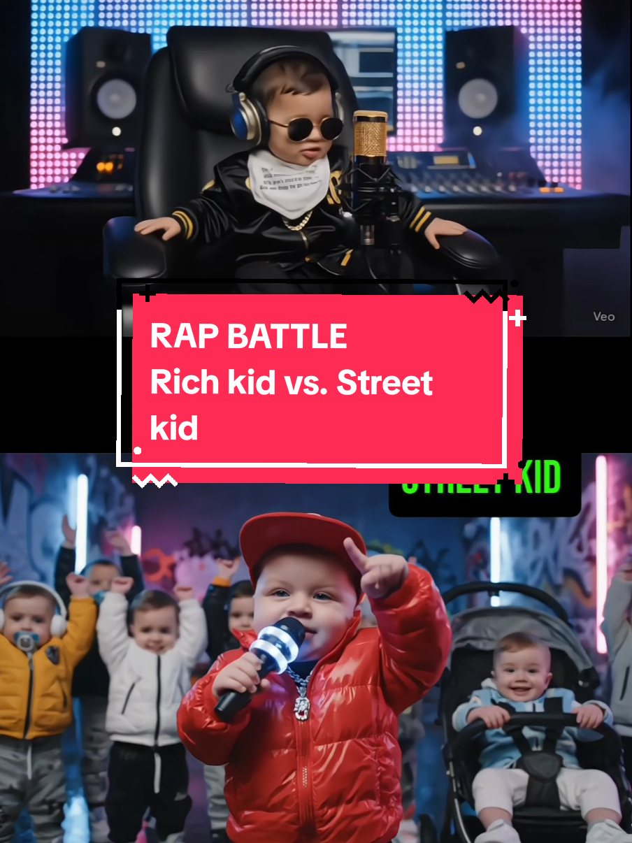 RICH KID vs STREET KID RAP BATTLE. ai baby rapping, ai baby talking, ai baby videos, viral newborn baby ai talking, rap battle ai baby, #rap #baby #cute #funnybabytiktok 