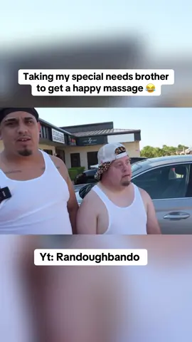 Bro likes wat he saw! 😂 #viral #funny #fyp #pranks #laugh #downsyndrome #special #massage 
