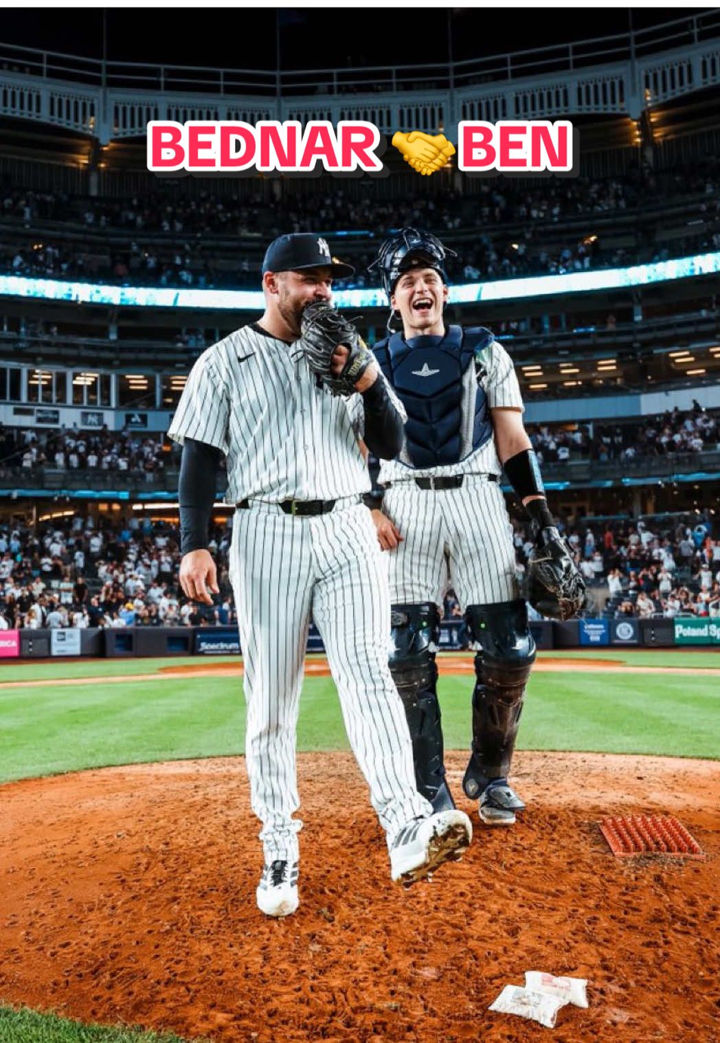 Bednar 🤝 Ben #yankees #MLB #baseball #davidbednar #benrice 
