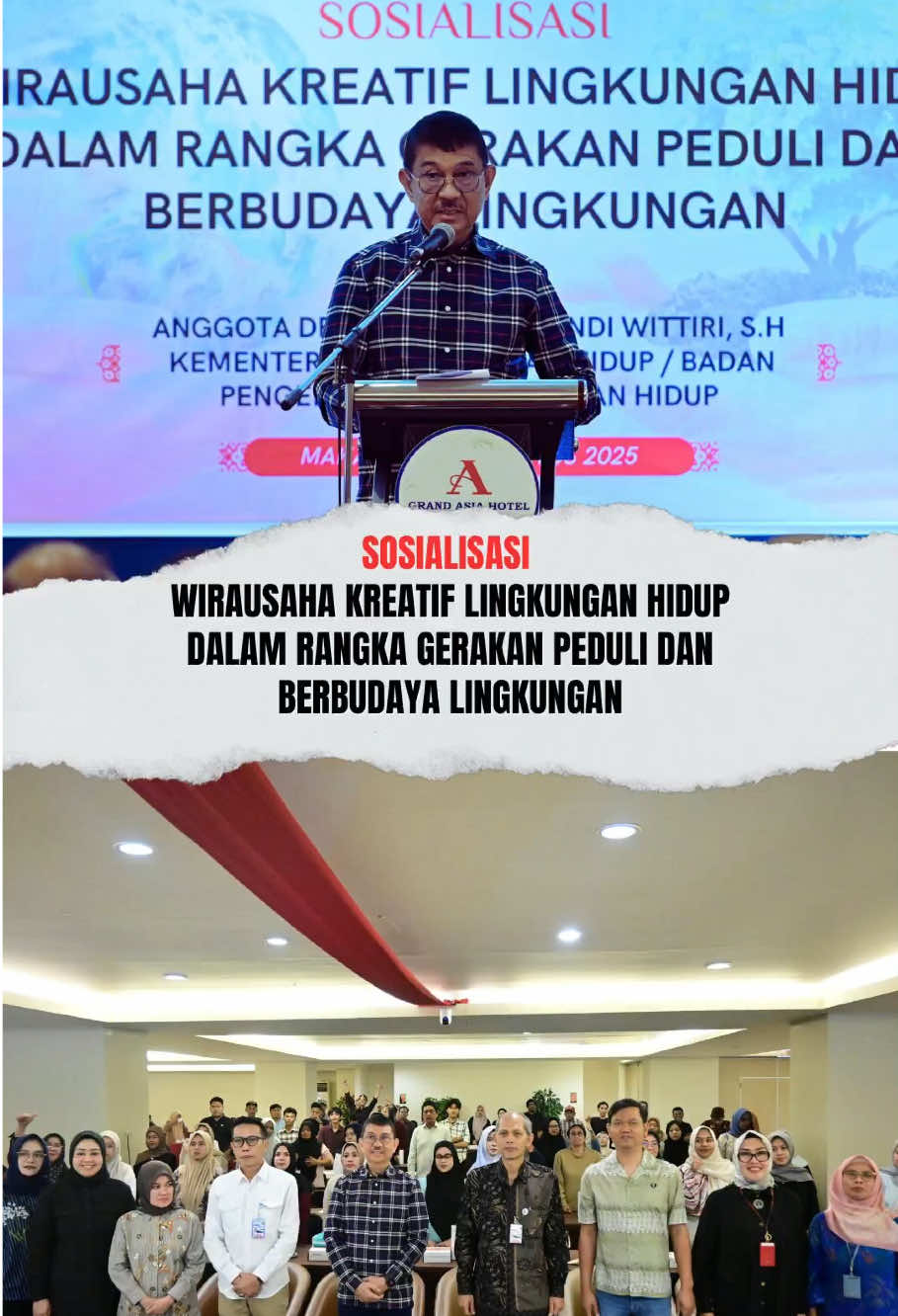 Sosialisasi Wirausaha Kreatif Lingkungan Hidup Dalam Rangka Gerakan Peduli dan Berbudaya Lingkungan @Ridwan Andi Wittiri  #ridwanandiwittiri  #komisixiidprri #kementrianlingkunganhidup #arwcenter #dprri #fyp 