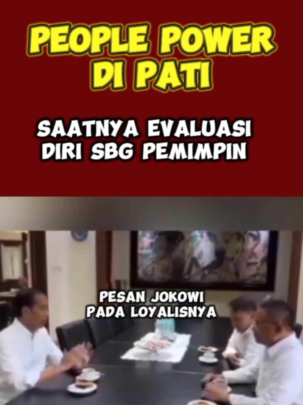 Rakyat jangan ditantang, nih Pati, pelajaran dari kebangkitan rakyat yang tersulut bercampur dengan sbgian massa yg  dendam operasi khusus bansos dan parcok yang menghancurkan jateng sbg kandang Banteng pada Pulpres dan Pilkada yang lalu.  #CapCut #bupatipati #demontrasi #kabpati #gerindra 