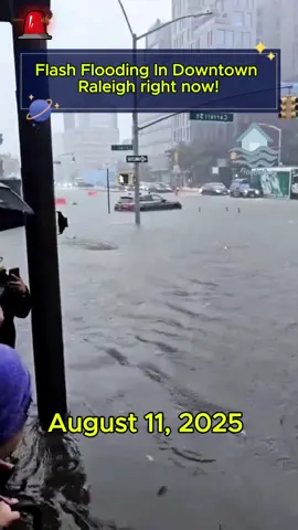 Flash Flooding In Downtown Raleigh right now! - August 11, 2025 #flood #flooding #flashflooding #disaster #severeweather #weather #news #rightnow #Downtown #downtownraleigh #northcarolina #USA #foryou #viral 