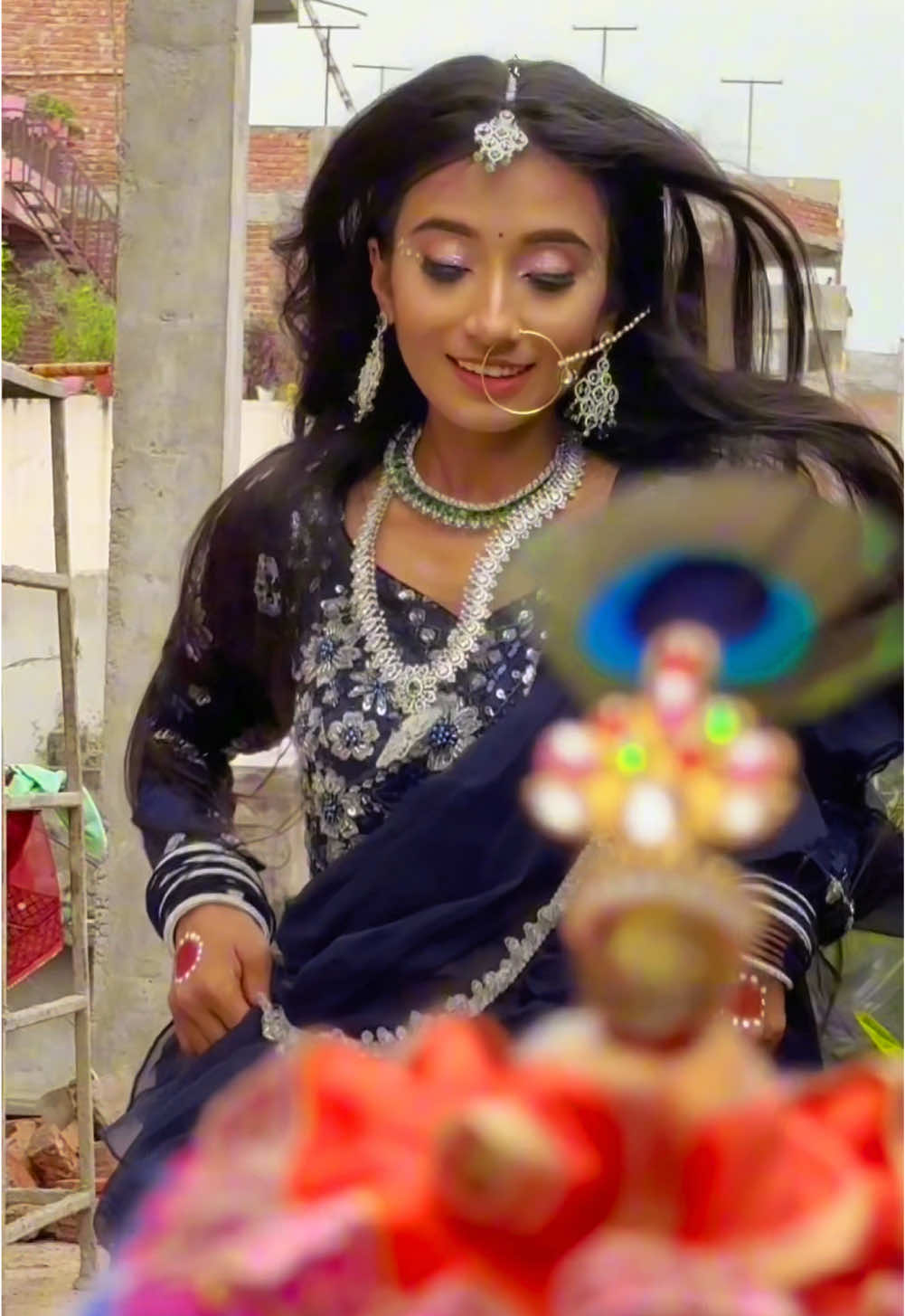 Radha☺️k manki Radha🥹hi jane🦚shaam na aaye🪈bansi bajane🥲❤️ #RadheRadhe🙏 #janmastami_special #krishnaradha #meessyme #foryou 